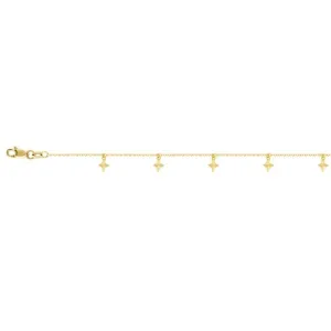 14K MINI STAR ANKLET