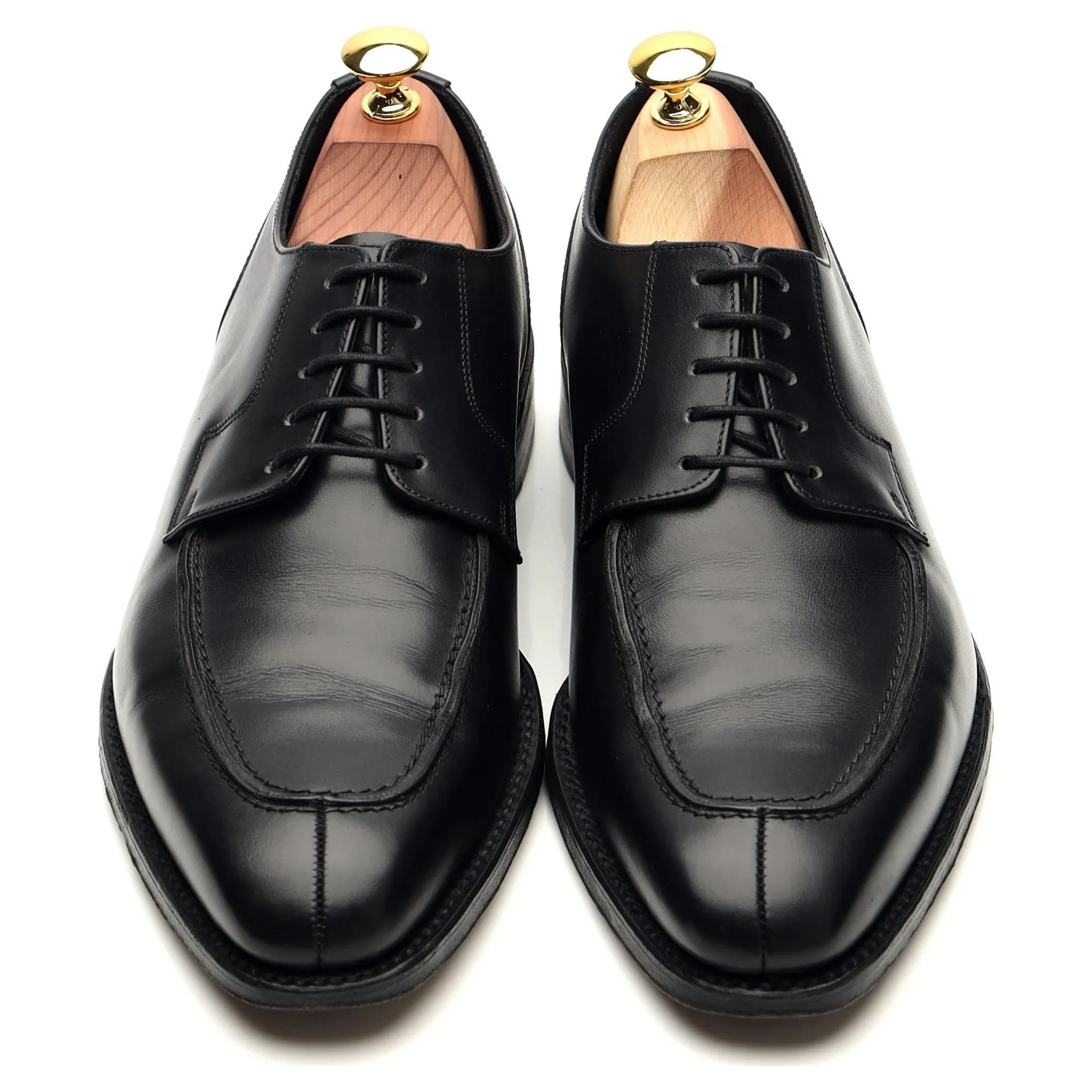 1880 Legacy 'Avon' Black Leather Split Toe Derby UK 7.5 F