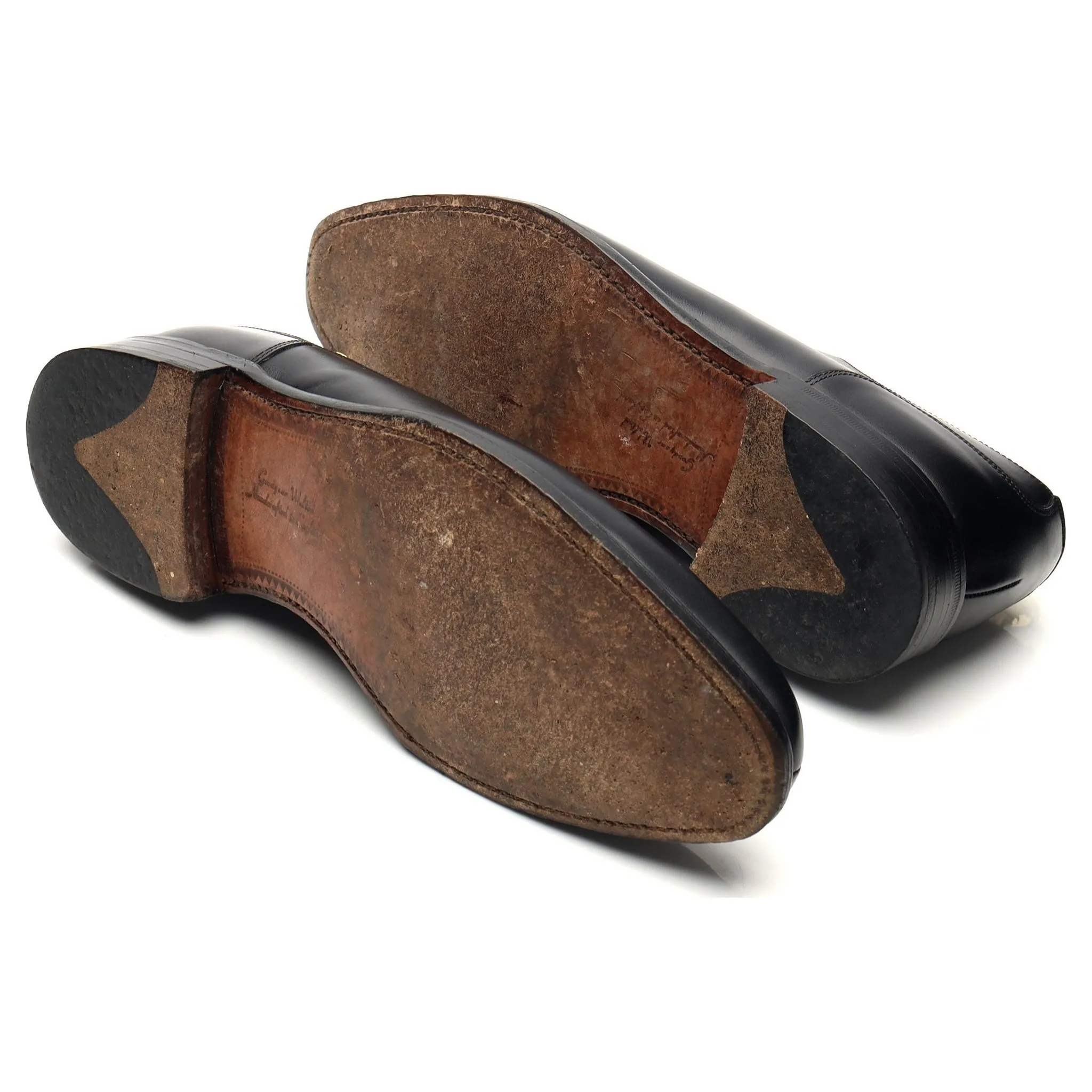 1880 Legacy 'Avon' Black Leather Split Toe Derby UK 7.5 F