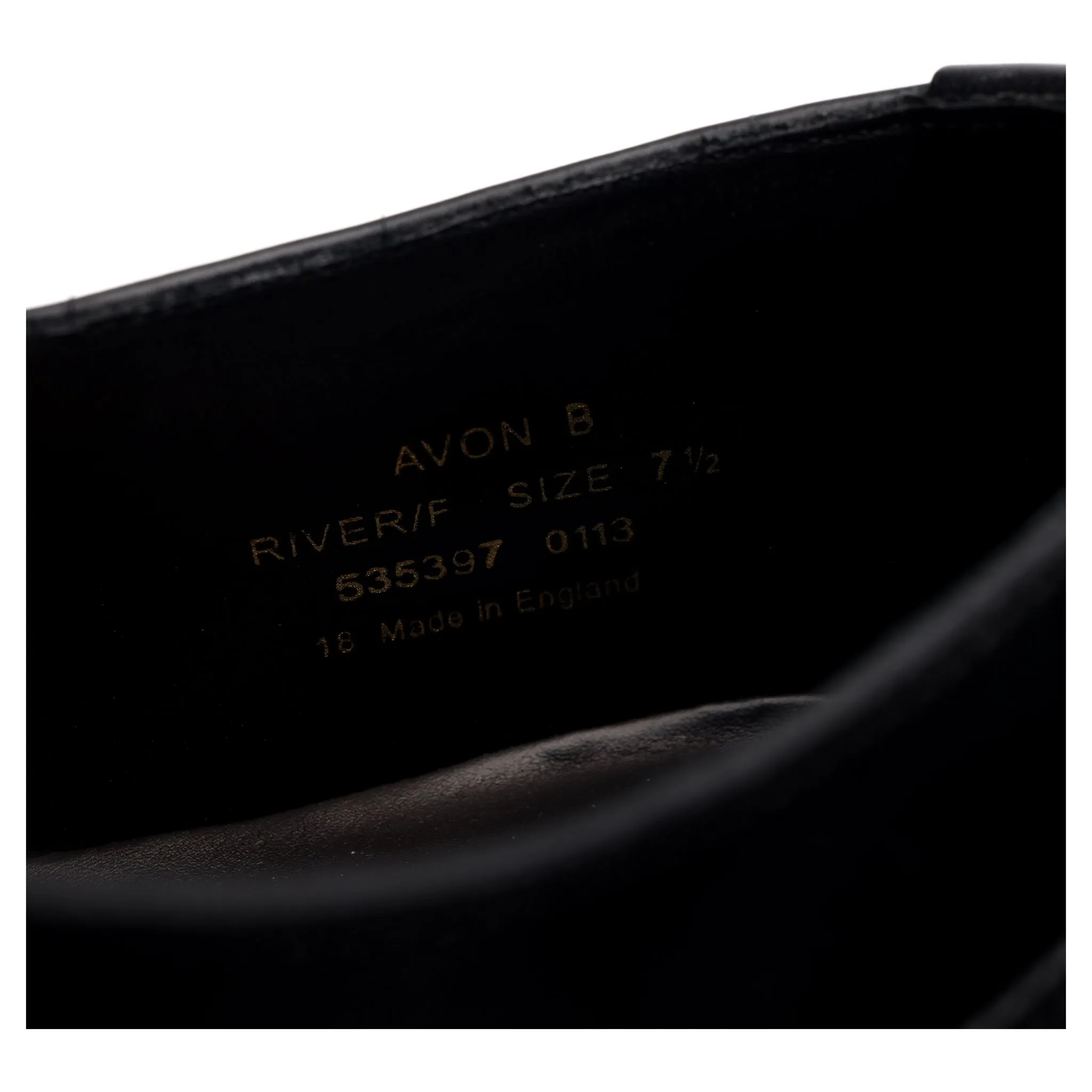 1880 Legacy 'Avon' Black Leather Split Toe Derby UK 7.5 F