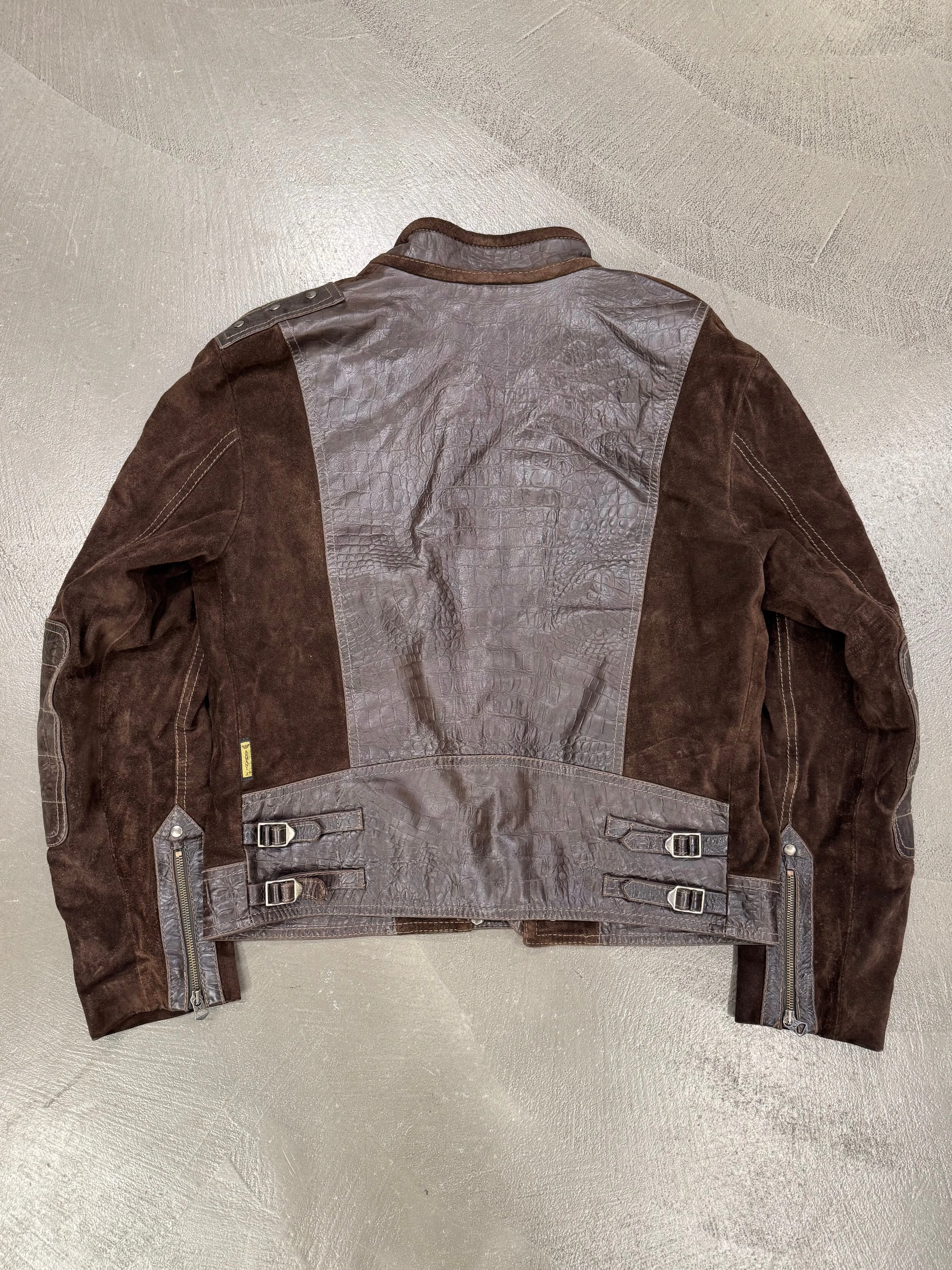 1990s Armani Dragon Hide leather skin jacket