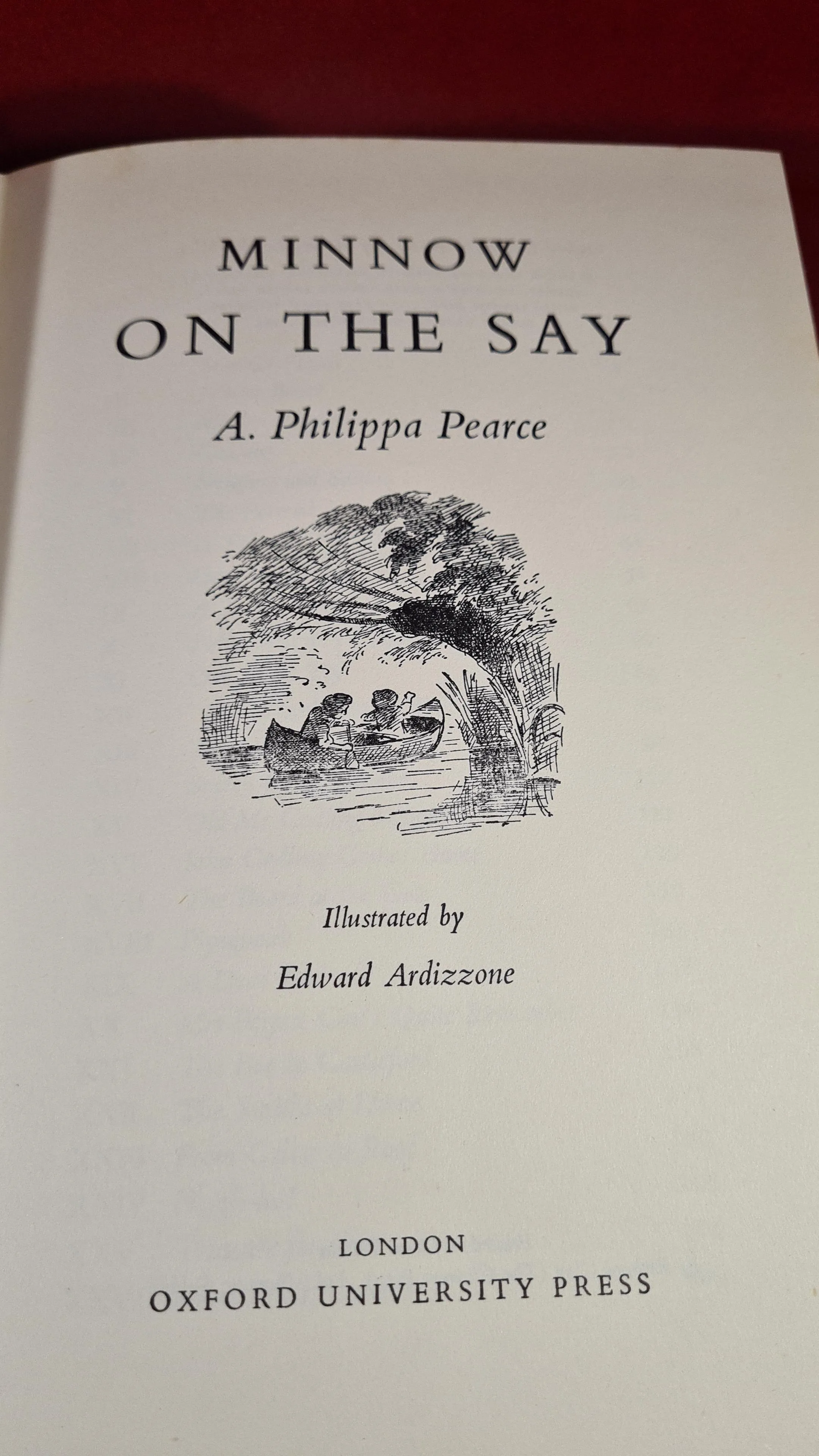 A Philippa Pearce - Minnow On The Say, Oxford University, 1966
