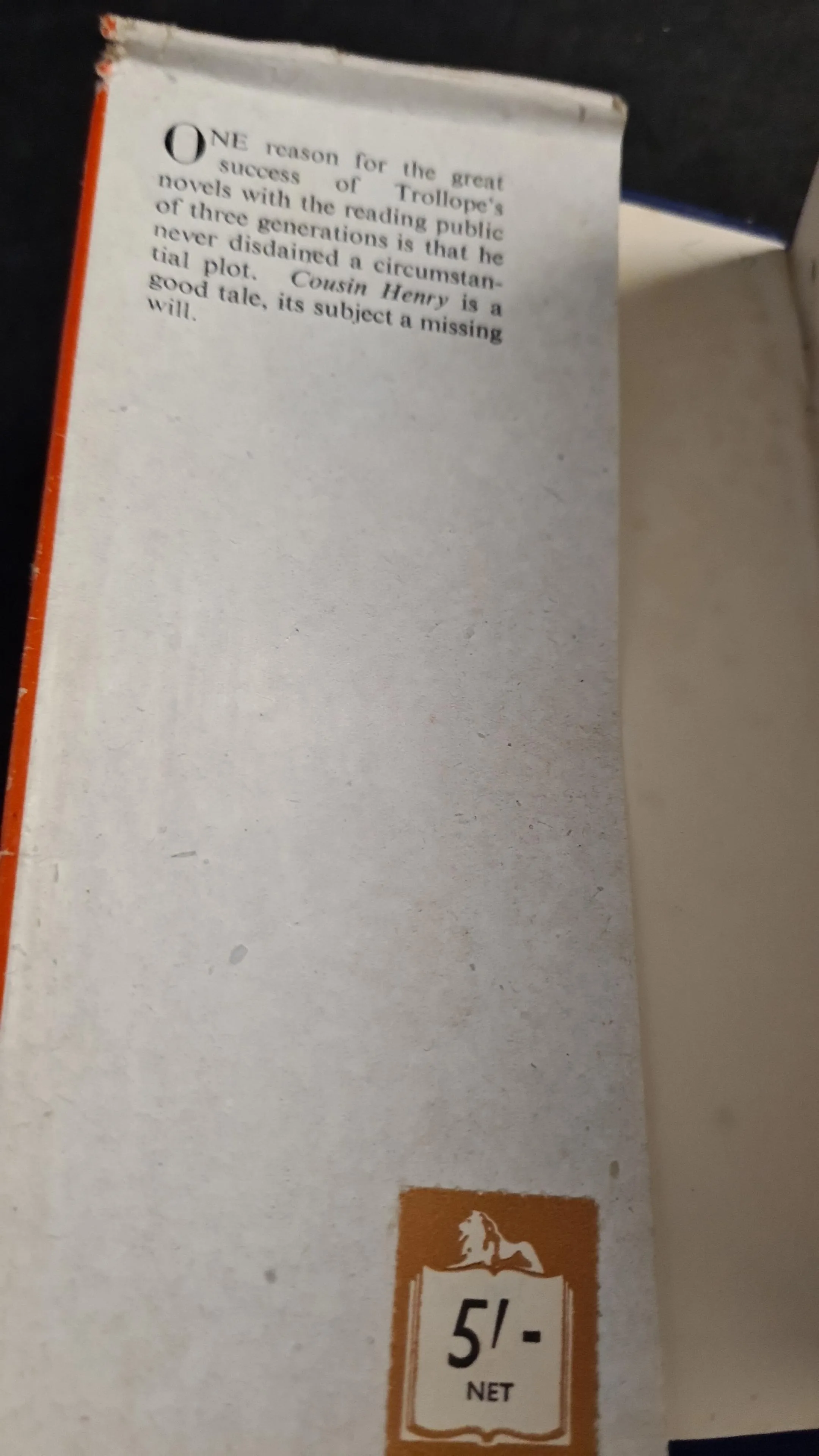 Anthony Trollope - Cousin Henry, Oxford University Press, 1951