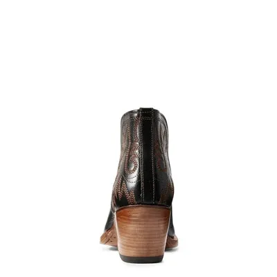 Ariat® Ladies Dixon Brooklyn Black Western Ankle Boots 10029653