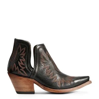 Ariat® Ladies Dixon Brooklyn Black Western Ankle Boots 10029653