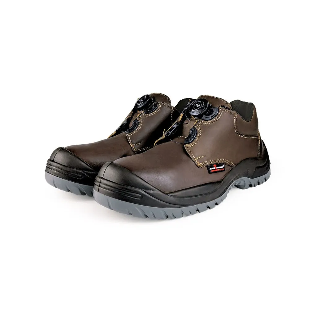 Black Hammer Men Low Cut with Fastlock Safety Shoe BH-1505-BI