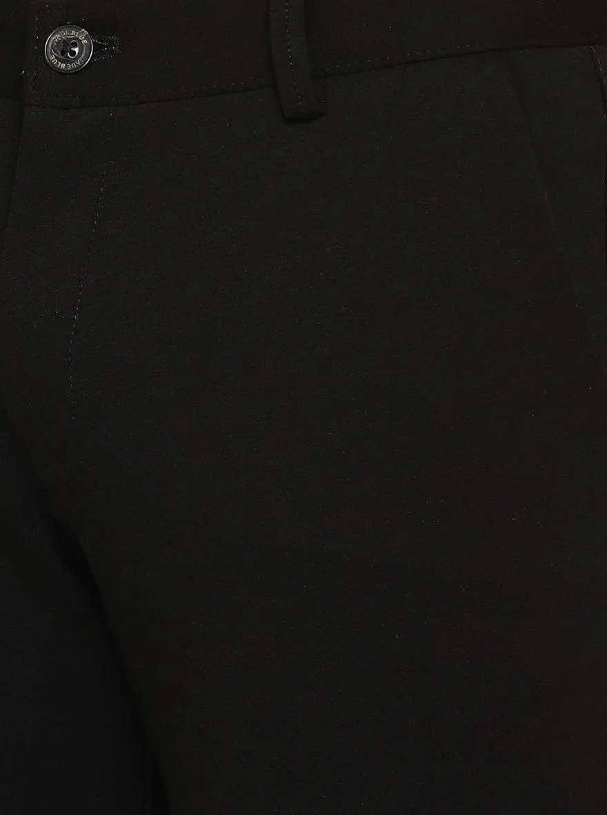 Black Solid venice Fit Casual Trouser | JadeBlue