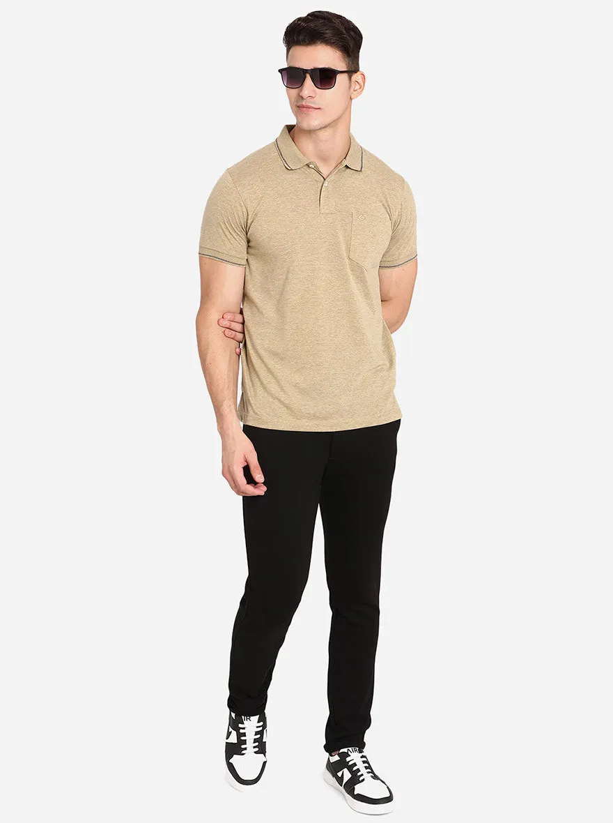 Black Solid venice Fit Casual Trouser | JadeBlue