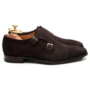Bodileys 'Lyndon ll' Dark Brown Suede Double Monk Strap UK 7.5 F