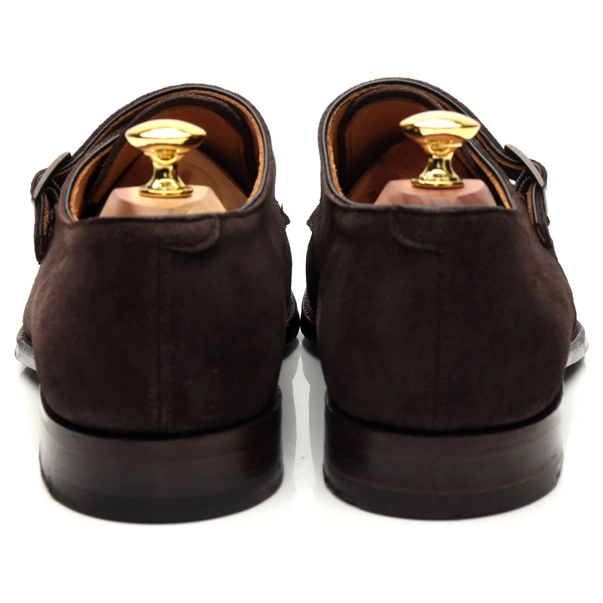 Bodileys 'Lyndon ll' Dark Brown Suede Double Monk Strap UK 7.5 F