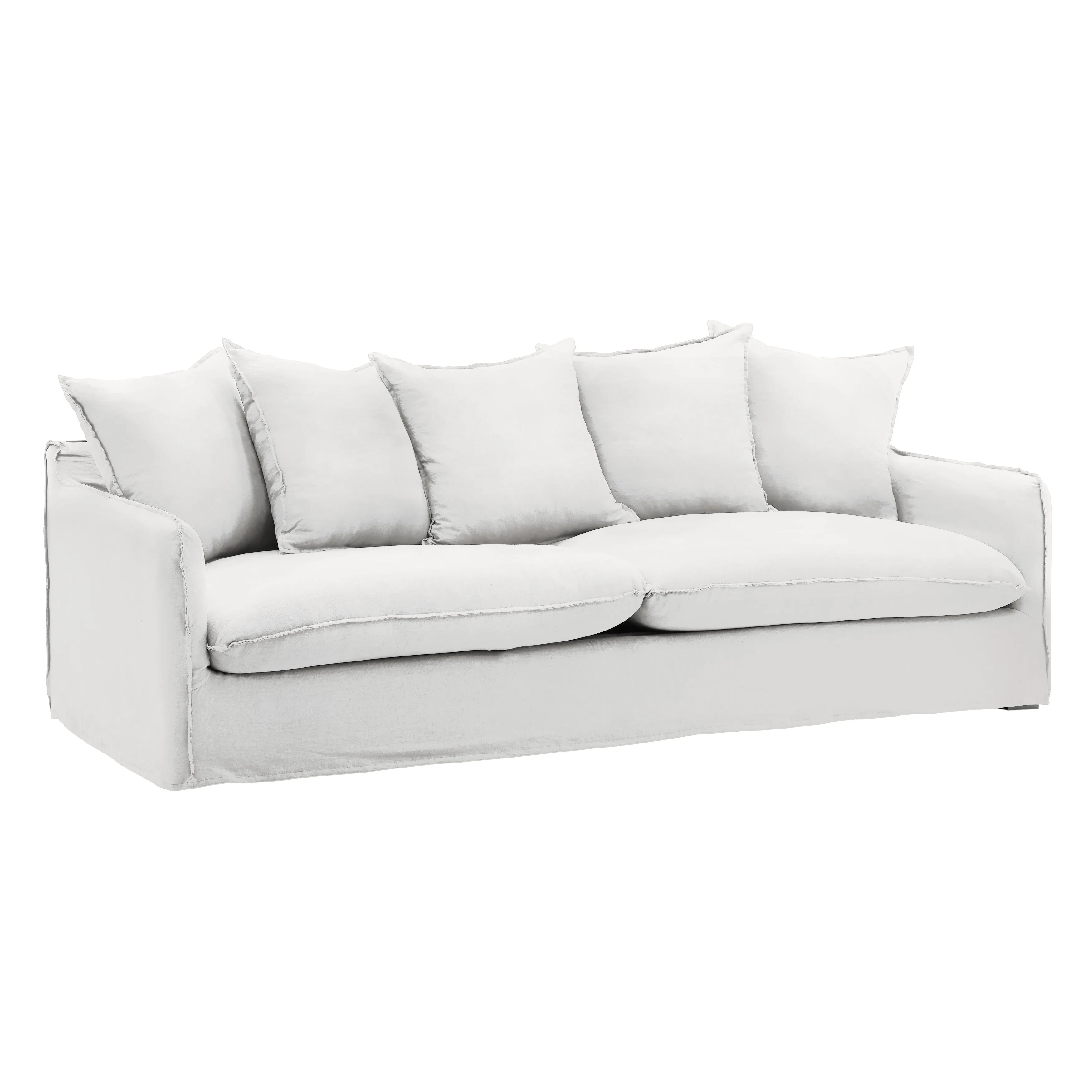 Breezy Cloud Lounge Chair Cover - White