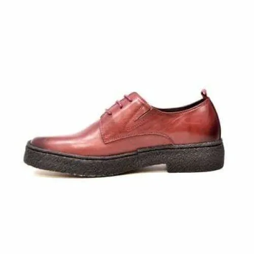 British Walkers Playboy Original Men's Burgundy Leather Low Top Oxfords Ankle Boots
