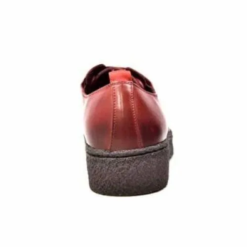 British Walkers Playboy Original Men's Burgundy Leather Low Top Oxfords Ankle Boots