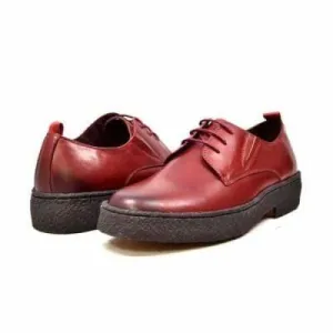 British Walkers Playboy Original Men's Burgundy Leather Low Top Oxfords Ankle Boots
