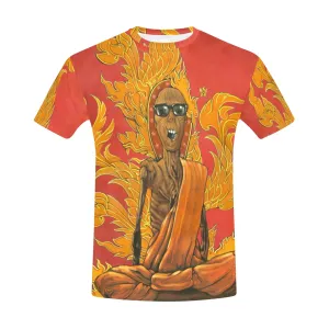 Burning Monk Men's Crew Neck T-shirt