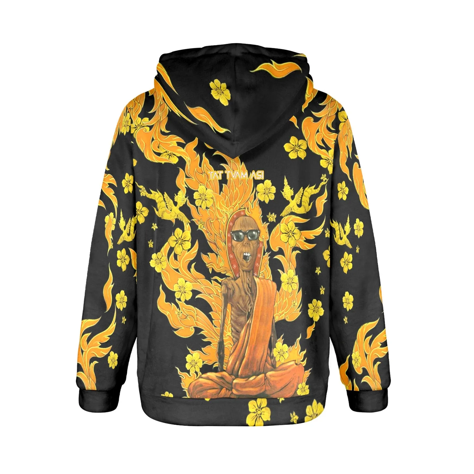 Burning Monk Women's Flannel Hoodie