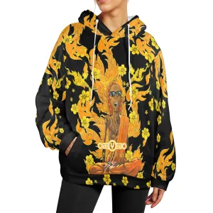 Burning Monk Women's Flannel Hoodie