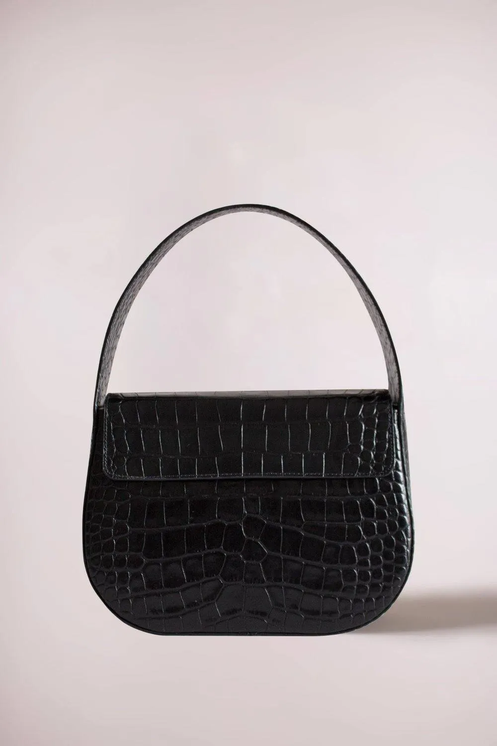 CESTA BAG BLACK CROC