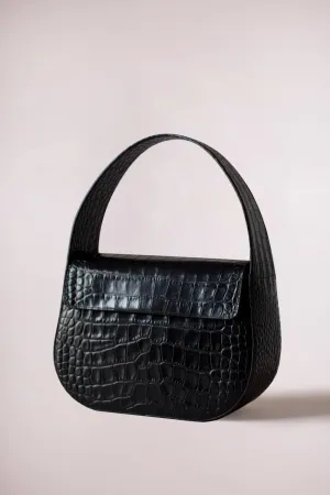 CESTA BAG BLACK CROC