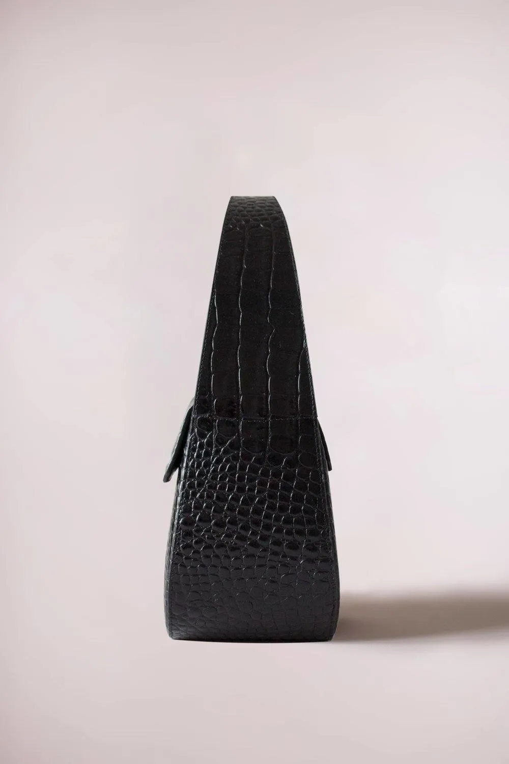 CESTA BAG BLACK CROC