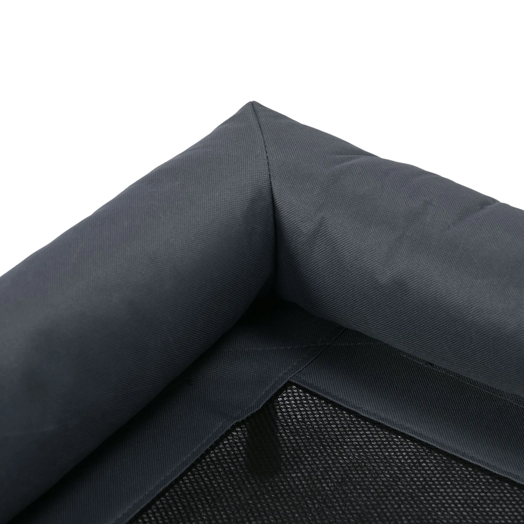 Charlie's Elevated Trampoline Bolster Sofa Dog Bed Grey Medium