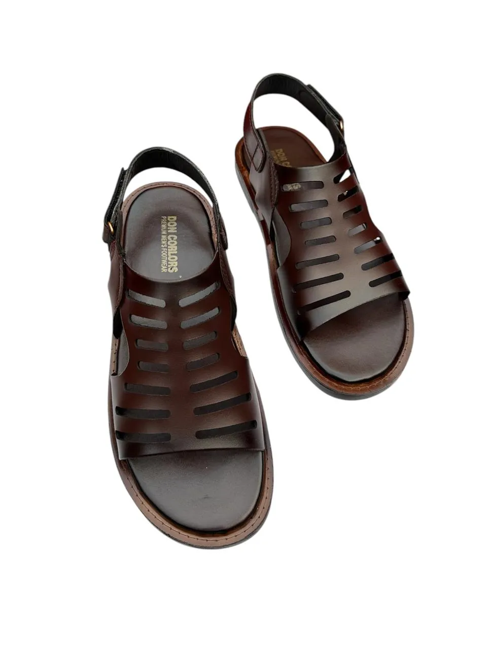 Cherry leather Handmade leather Sandal-2511