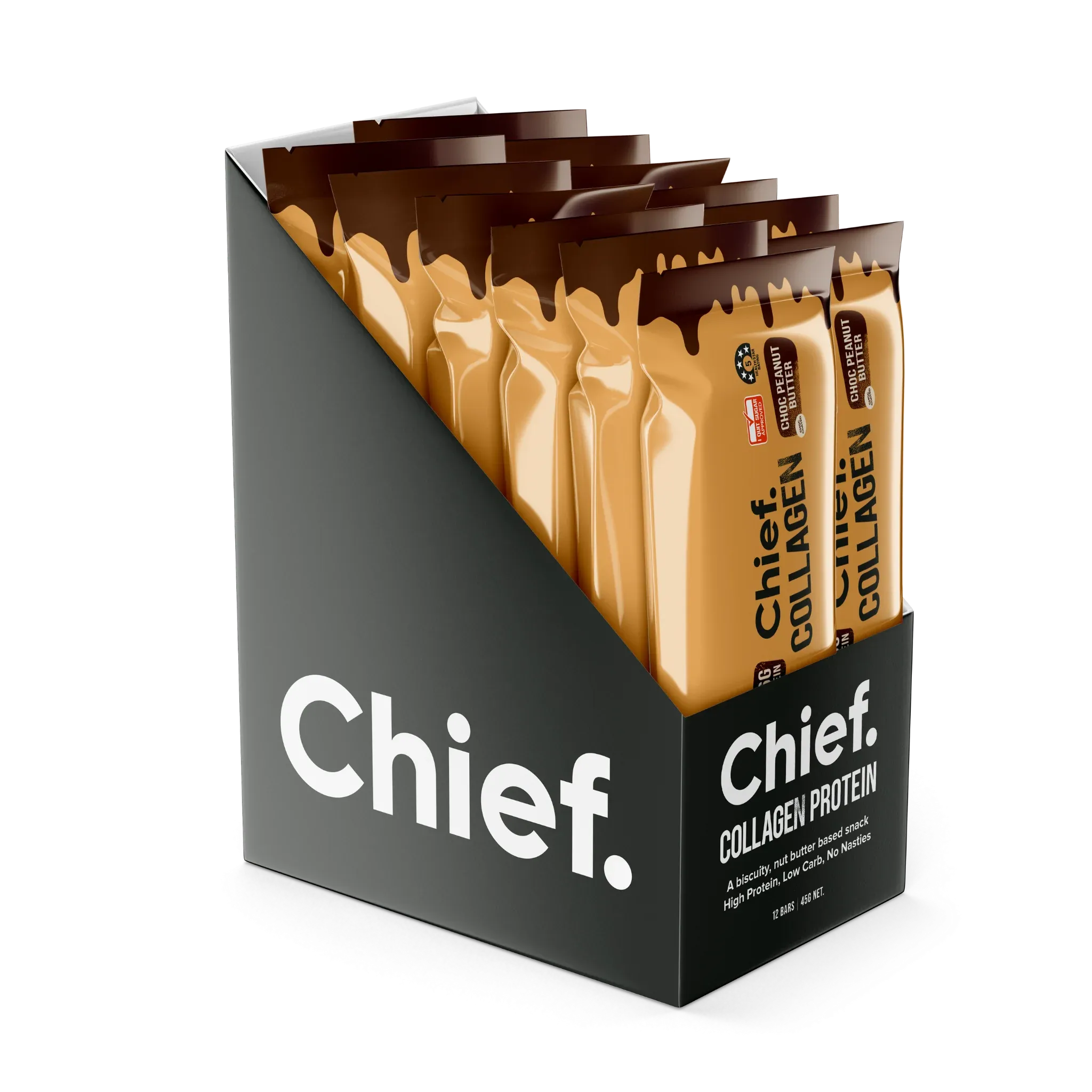 Chief Collagen Protein Bar - Choc Peanut Butter