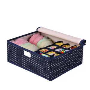 Colorful Oxford Cloth Storage Box for Bra Underwear Necktie Socks Water Proof Storage Bag 32*26*13cm