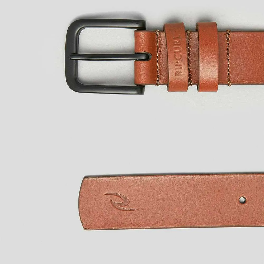Cut Down Leather Belt - Tan