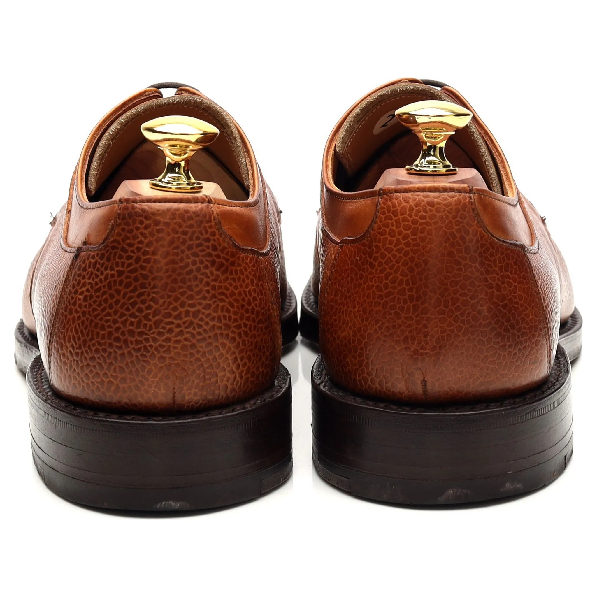 'Dali' Tan Brown Leather Apron Derby UK 7.5 F