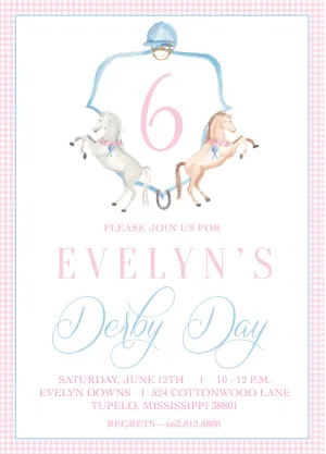 Derby Crest II Birthday Invitations