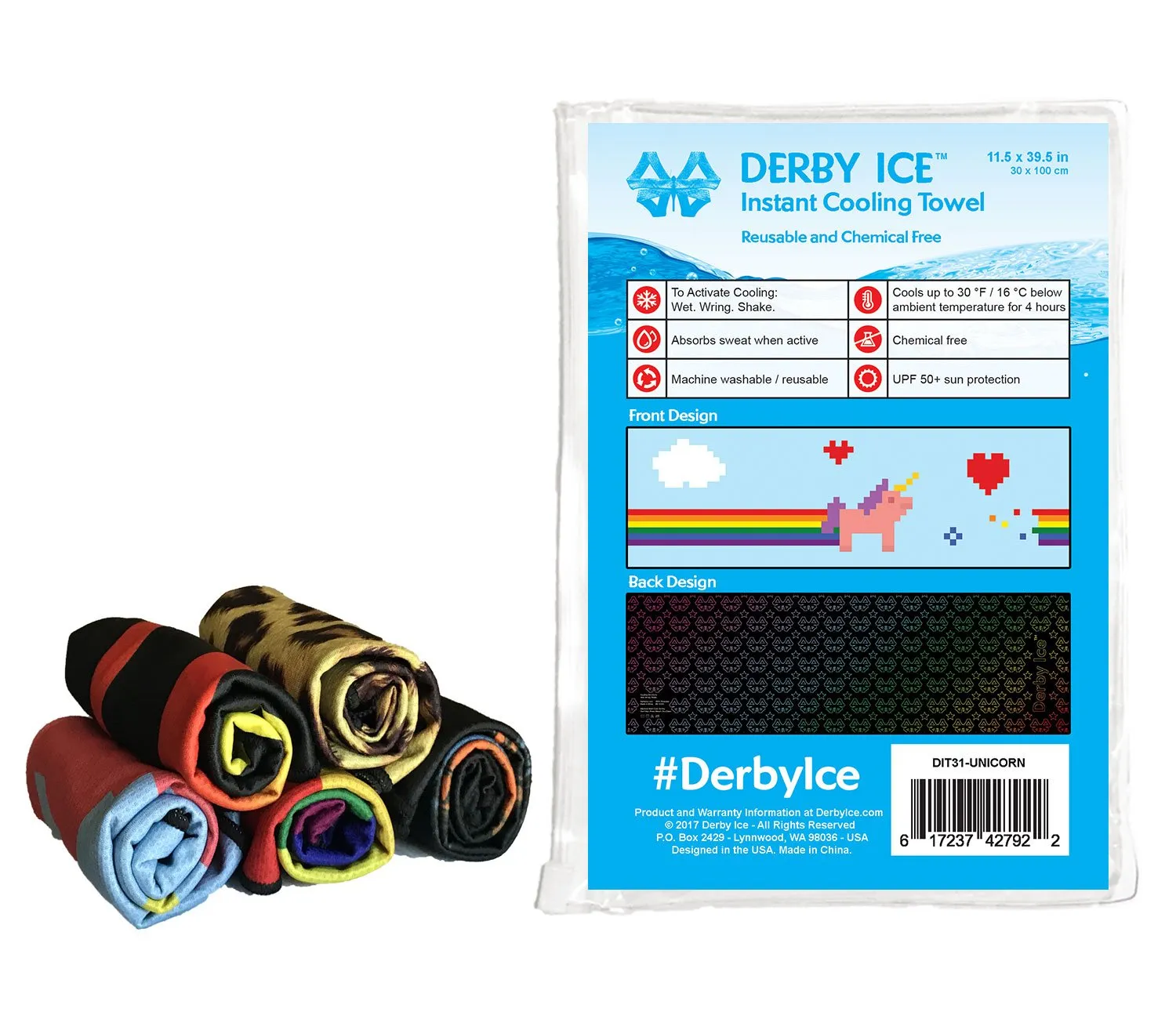 Derby Ice Towel - Red