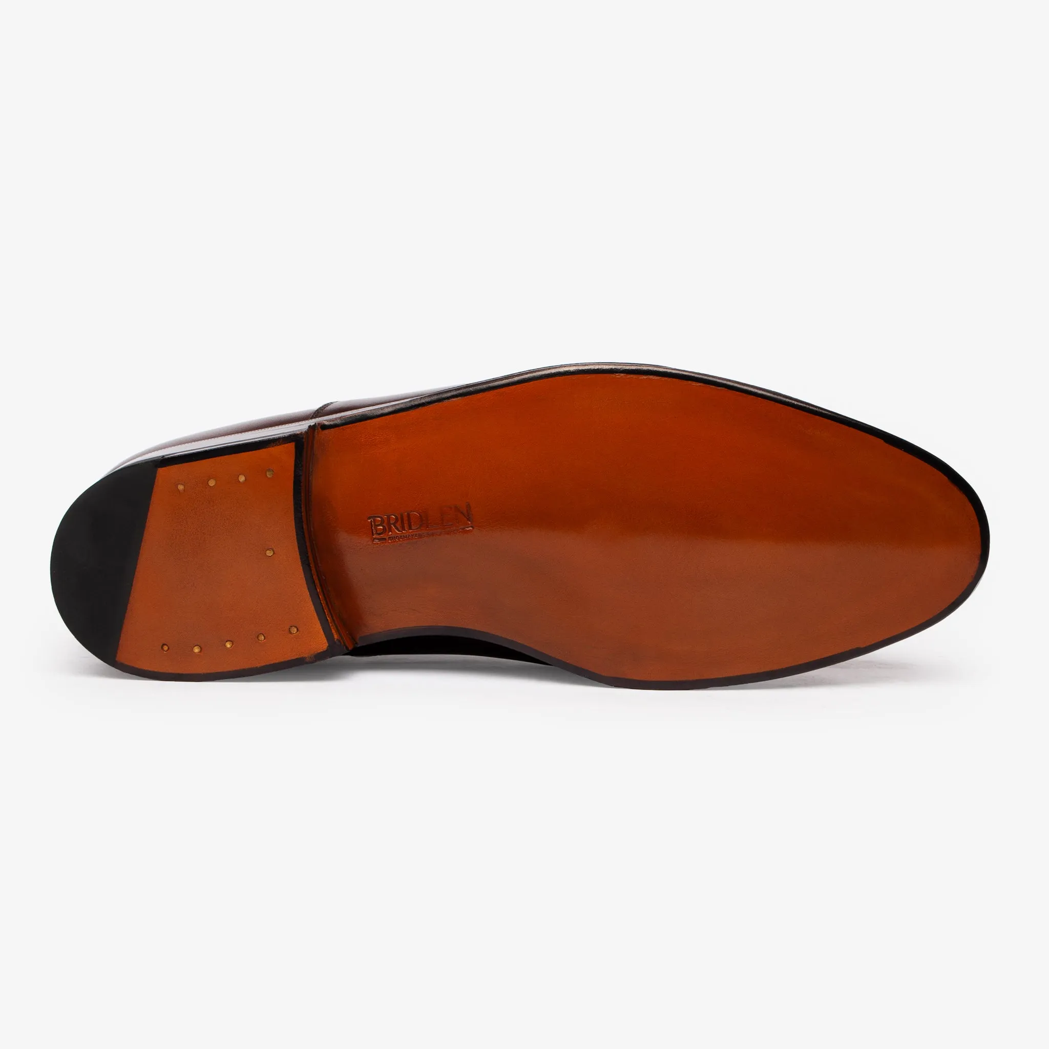 Double Monk - Brown Museum Calf - Zip Last