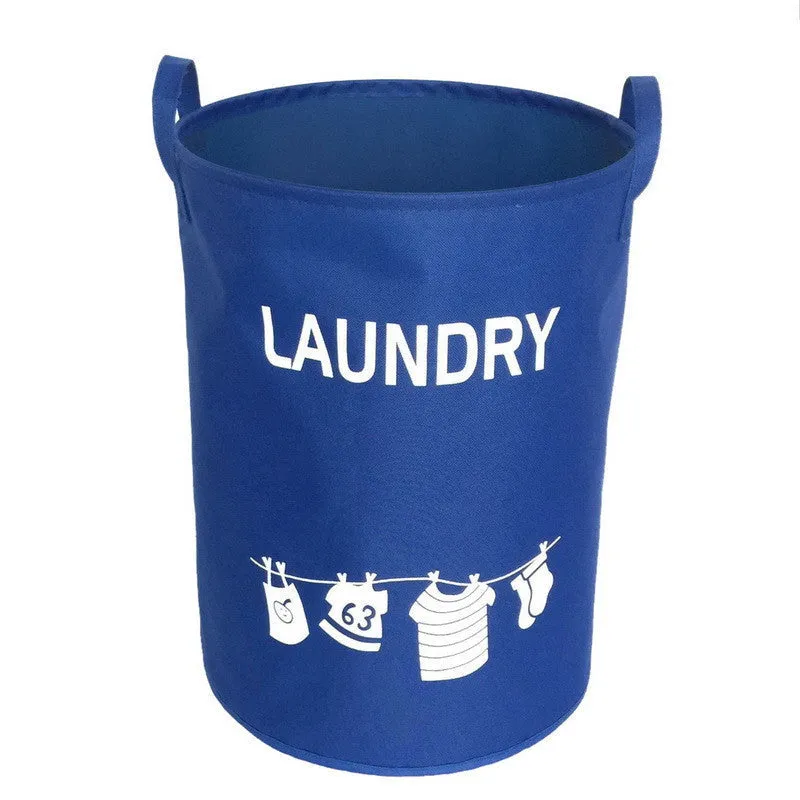 Dustproof Waterproof Foldable Oxford Laundry Basket Pop-up Washing Laundry Storage Bags Home Hampers Kids Toys Storage Bucket