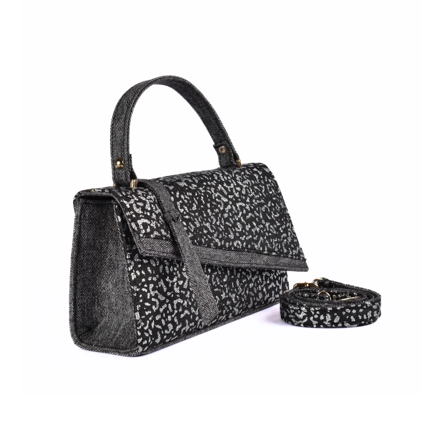 Embossed Leather Handbag