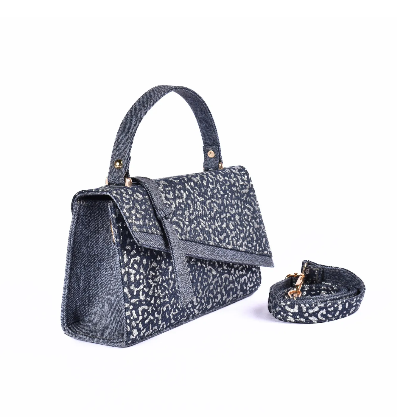 Embossed Leather Handbag