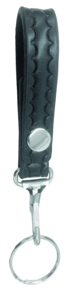 Embossed Leather Key Ring Holder