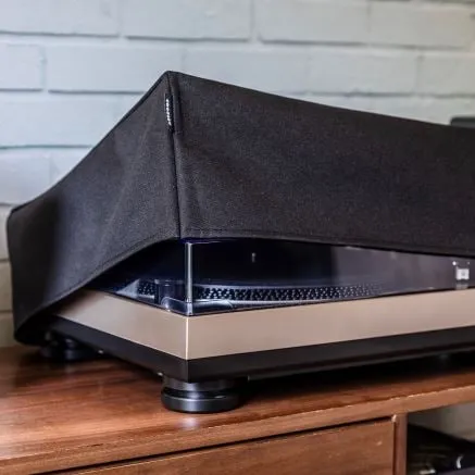 Fabric Turntable Dust Cover - Black
