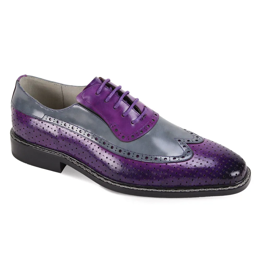 Giovanni Rio Leather Brogue Dress Shoes