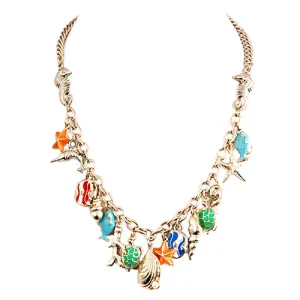 GOLD MULTI COLOR NECKLACE  #SC32413_GLD-MULTI (AJ1)
