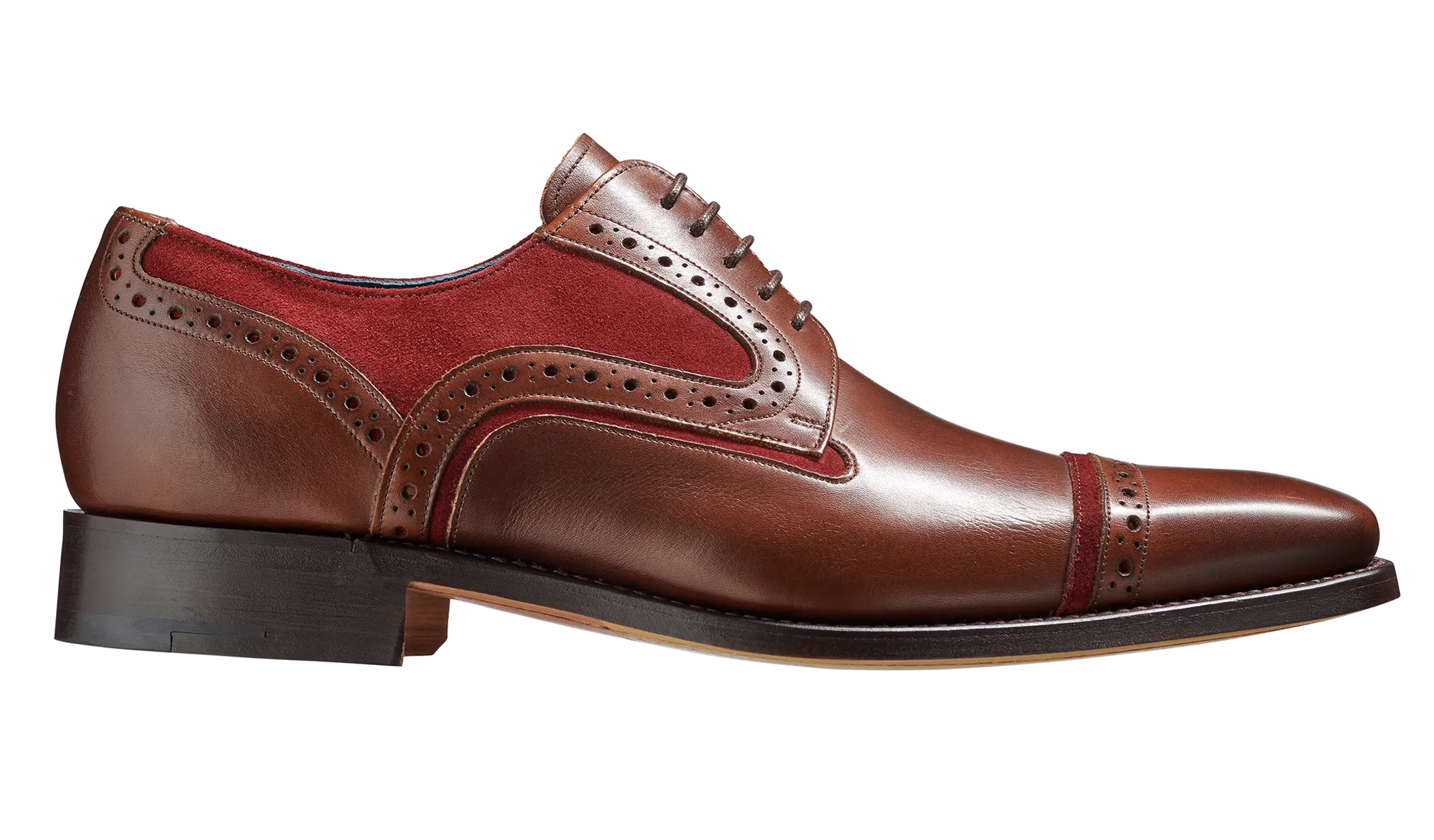 Haig - Walnut Calf / Burgundy Suede