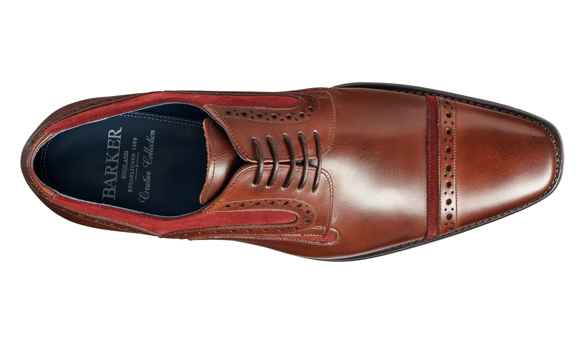Haig - Walnut Calf / Burgundy Suede