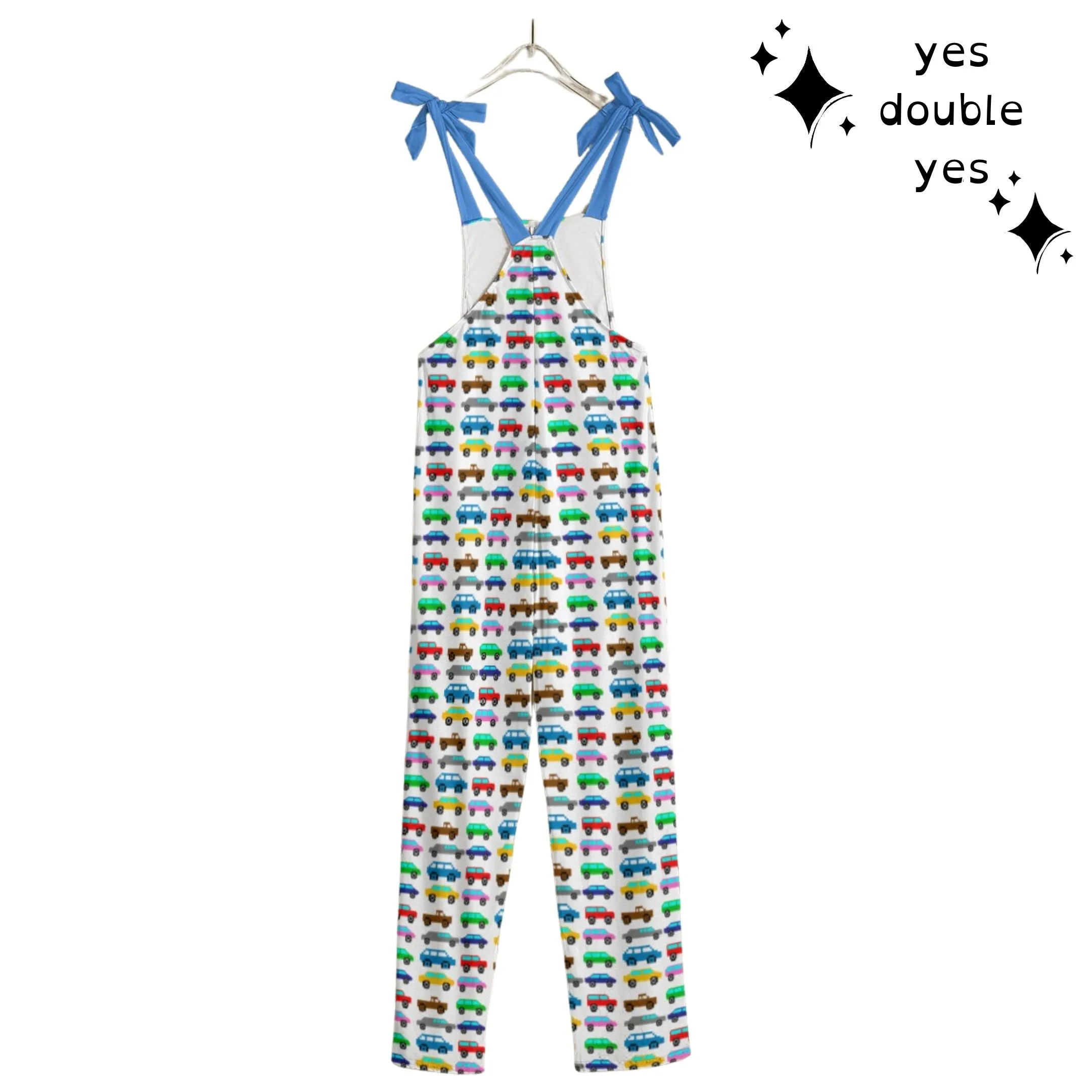 Happy Little Pixel Cars Overalls