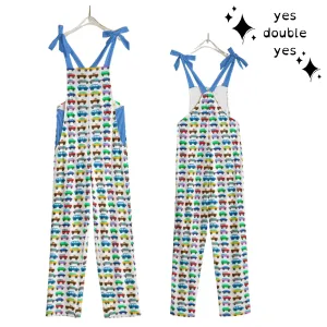 Happy Little Pixel Cars Overalls