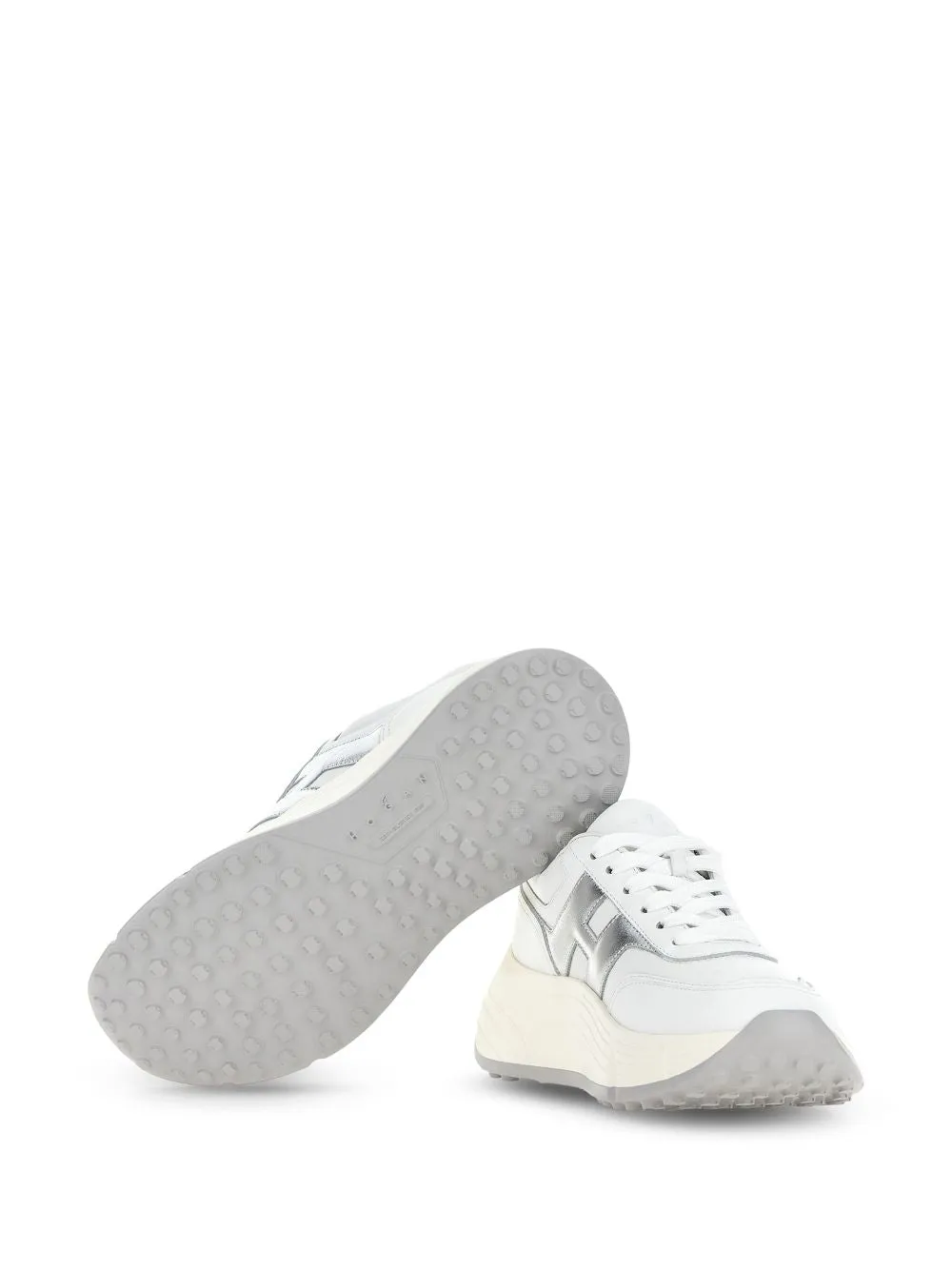 Hi-fi leather sneakers