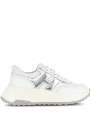 Hi-fi leather sneakers