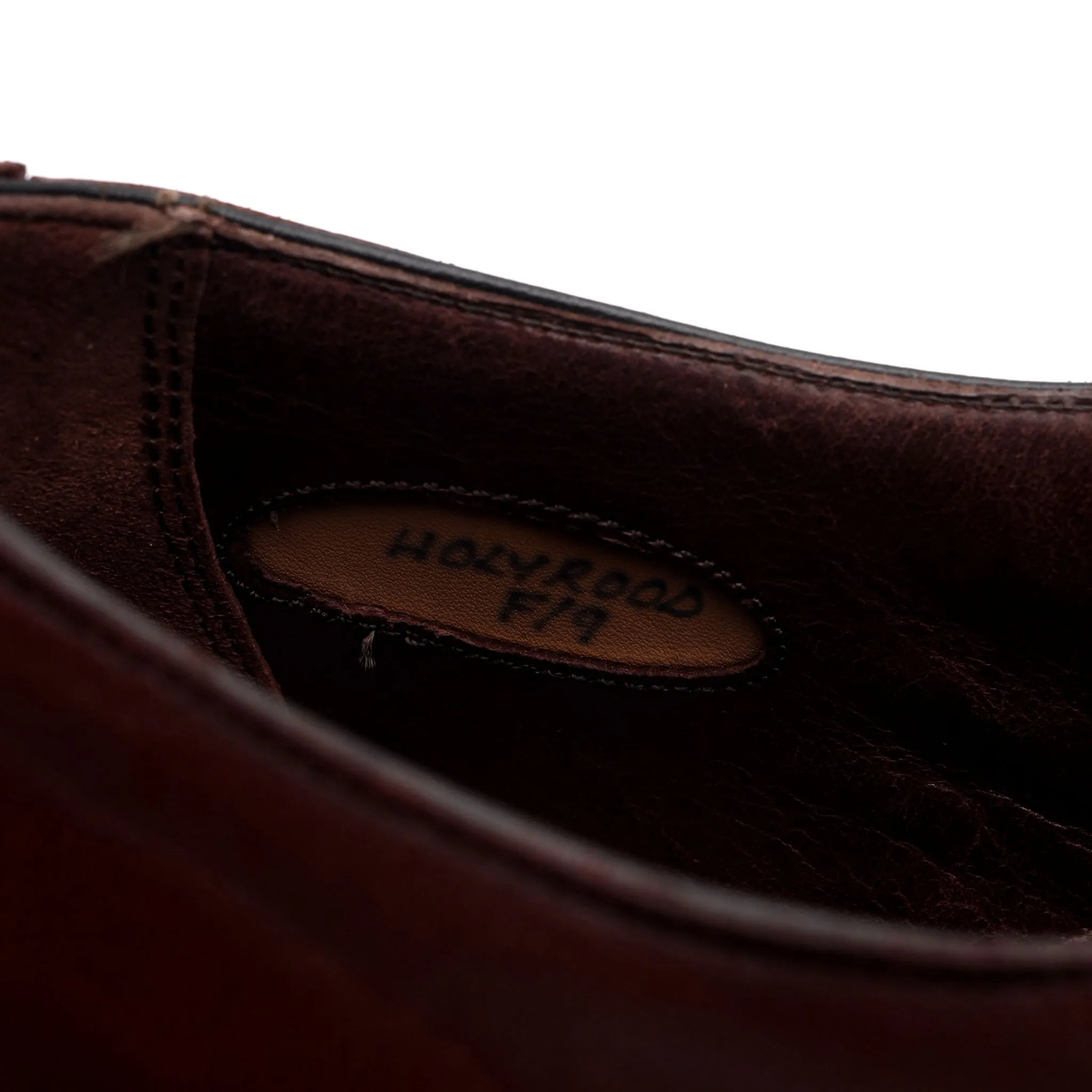 'Holyrood' Burgundy Leather Double Monk Strap UK 9 F