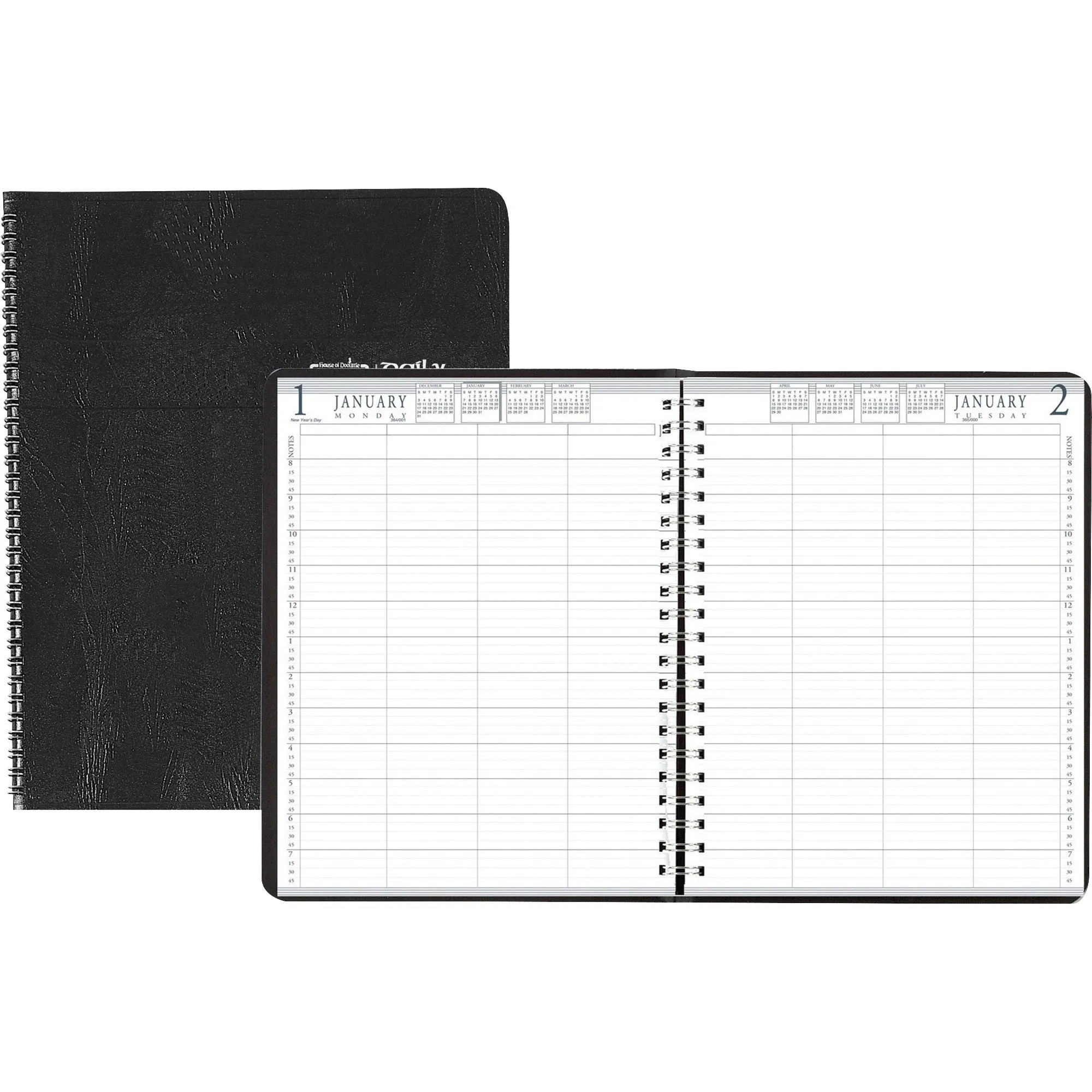 House of Doolittle 4-Person Embossed Cover Daily Appointment Book