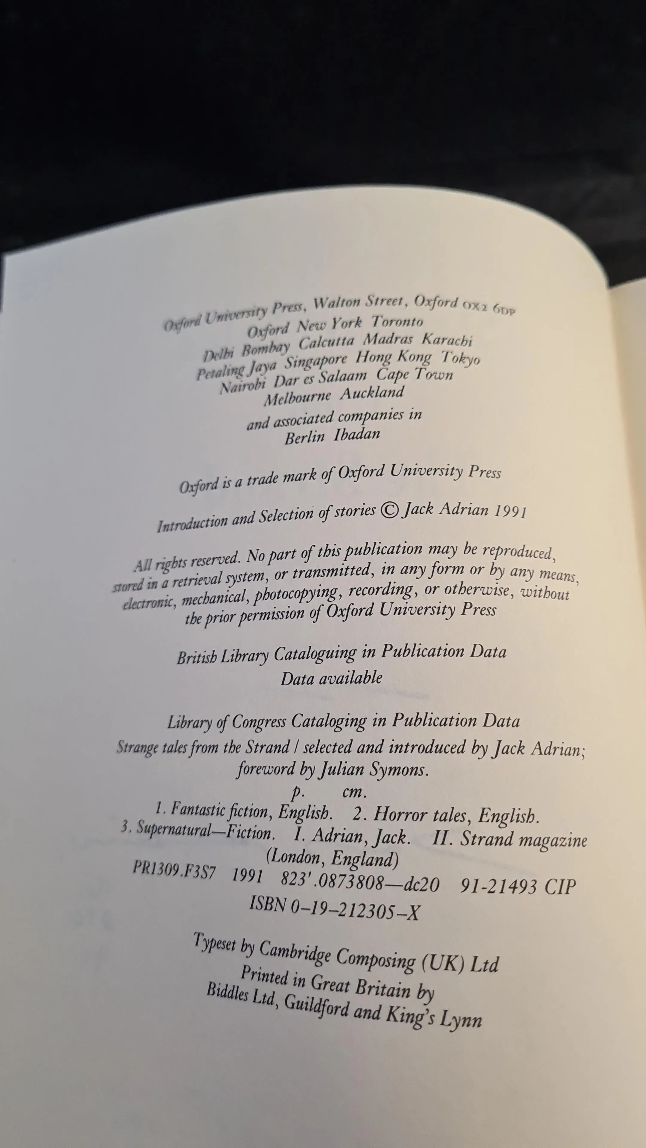 Jack Adrian - Strange Tales from The Strand, Oxford University, 1991, Inscribed Signed