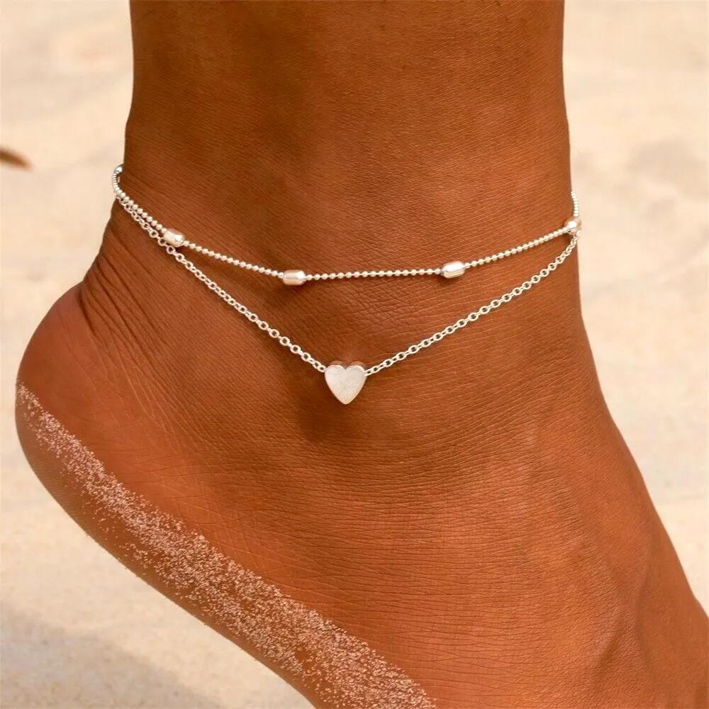 Julia Heart Ankle Bracelet